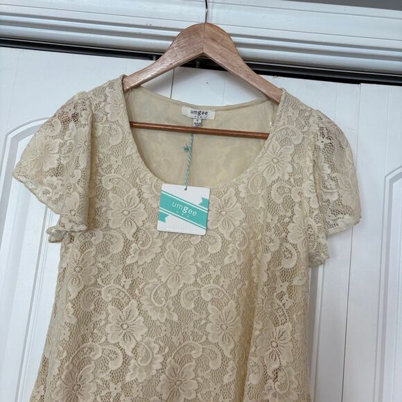 Umgee Ivory Lace Dress Size Small - Picture 3 of 8